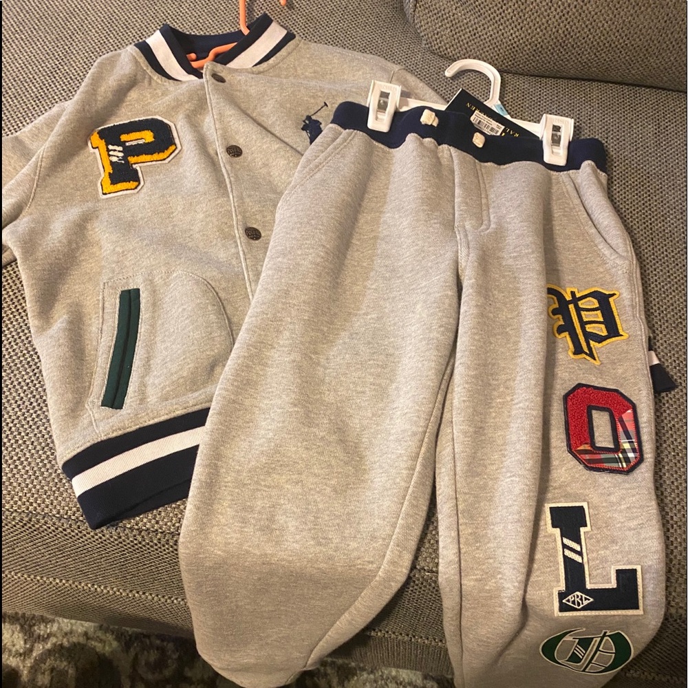 Kids Polo Sweat Suit Brand New